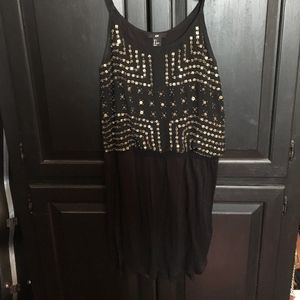 Beaded Dressy Spaghetti Strap Dress